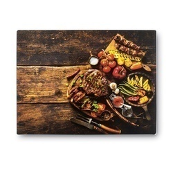 Deska do krojenia szklana Tadar Tasty 40 x 30 cm