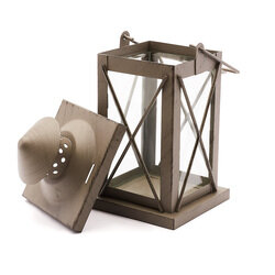 Lampion metalowy Tadar 10 x 10 x 20 cm antracyt