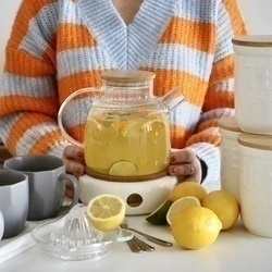 Dzbanek szklany ze spiralą i podgrzewaczem ceramicznym Konighoffer Nexo 1,3 l