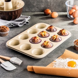 Forma do 12 muffinek z powłoką ceramiczną Tadar 35 x 26,5 x 3 cm