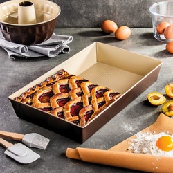 Forma uniwersalna z powłoką ceramiczną Tadar prostokątna 40 x24 x 6 cm