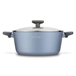 Garnek na indukcję non stick z pokrywką Starke Pro Double 6,6 l