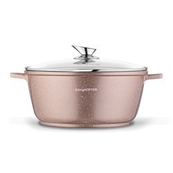 Garnek na indukcję z pokrywką Konighoffer Pollo Rose Gold 6,3 l