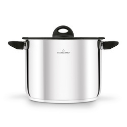 Garnek wysoki nierdzewny z pokrywką Starke Pro Sante 10,5 l indukcja