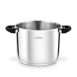 Garnek wysoki nierdzewny z pokrywką Starke Sante 8,5 l indukcja