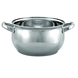 Garnek ze stali nierdzewnej Tadar Baryłka 24 cm z pokrywką