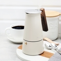 Kawiarka nierdzewna Konighoffer Cortado 6 filiżanek kremowa