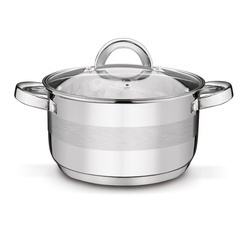Komplet 3 garnków stalowych Tadar Roger II 16 cm 20 cm 24 cm