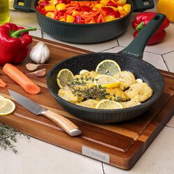 Komplet 3 patelni na indukcję marmurowych Starke Pro Eridan 20 cm 24 cm 28 cm