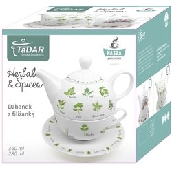Komplet filiżanka + dzbanek do herbaty Tadar Spices 280/360 ml