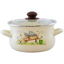 Komplet garnków emaliowanych Tadar Garden 6 elementów