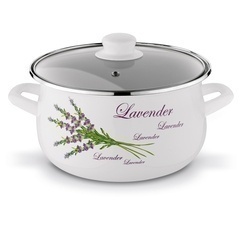Komplet garnków emaliowanych Tadar Lawenda 6 elementów