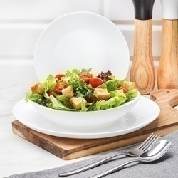 Komplet obiadowy Tadar Rita szkło hartowane 18 elementów