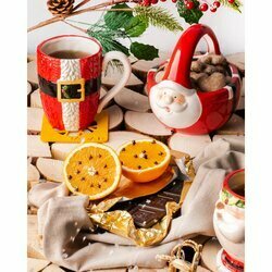 Koszyczek bożonarodzeniowy ozdobny ceramiczny Tadar Christmas 16,4 x 14 x 15,5 cm