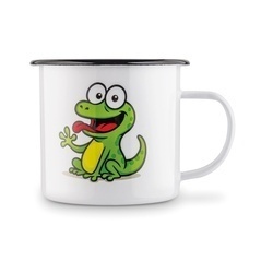 Kubek emaliowany retro Tadar Gekon 500 ml