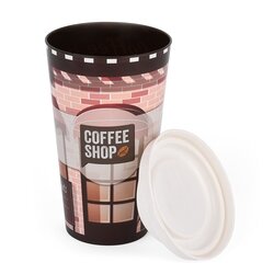Kubek plastikowy Hega Coffee 560 ml mix wzorów