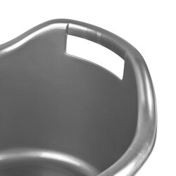 Miska plastikowa duża okrągła Hega Orinico 14 l srebrna
