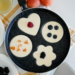 Patelnia marmurkowa do pancakes i placków Tadar Marmara Black 26 cm bez indukcji
