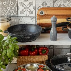 Patelnia na indukcję głęboka Konighoffer Pollo Black 24 x 7 cm