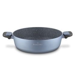 Patelnia na indukcję non stick krótkie uchwyty z pokrywką Starke Pro Double 28 cm