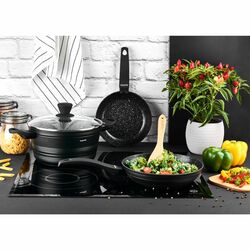 Patelnia nieprzywierająca z powłoką marmurową na indukcję Konighoffer Willow 28 cm
