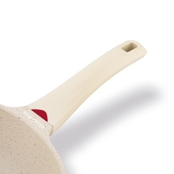 Patelnia WOK indukcyjna z pokrywką Konighoffer Creamy Marble 30 cm