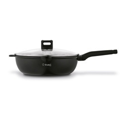 Patelnia WOK na indukcję z pokrywką Starke Pro Yasai 32 cm