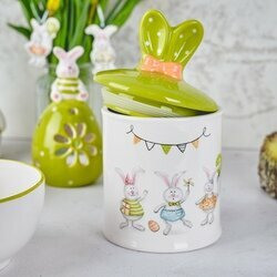 Pojemnik ceramiczny na żywność Tadar Wielkanoc Bunny 13,1 x 13,1 x 22,2 cm