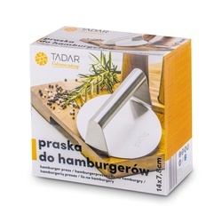 Prawska nierdzewna do hamburgerów Tadar 14 x 7,5 cm