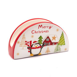 Serwetnik ceramiczny bożonarodzeniowy Tadar Christmas 13 x 7,7 x 7,3 cm