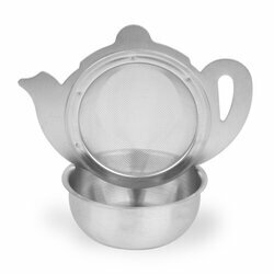 Sitko stalowe z podstawką / Zaparzacz do herbaty Tadar Czajniczek 10,4x7,8x2,8 cm