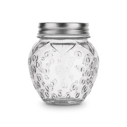 Słoik szklany z metalową zakrętką Tadar Truskawka 500 ml