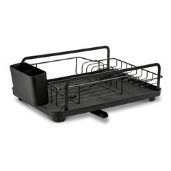 Suszarka do naczyń z ociekaczem i tacą Konighoffer 42 x 30 x 15,5 cm czarna