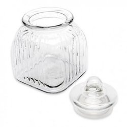 Szklany słoik z pokrywą Tadar 2,2 l kwadratowy