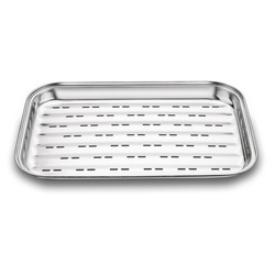 Taca ze stali nierdzewnej do grillowania Tadar BBQ 34,5 x 24 x 2,5 cm