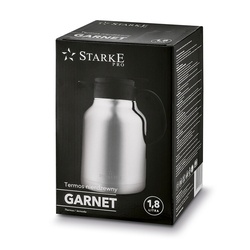 Termos dzbanek nierdzewny Starke Pro Garnet srebrny satyna 1,8 l