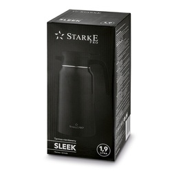 Termos dzbanek nierdzewny Starke Pro Sleek czarny połysk 1,9 l