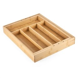 Wkład do szuflady na sztućce bambusowy Konighoffer 30,5-50 x 38 x 5 cm regulowany