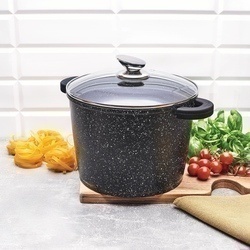 Zestaw 2 garnków na indukcję wysokich Konighoffer Pollo 6,8 l 10 l i 4 nakładki