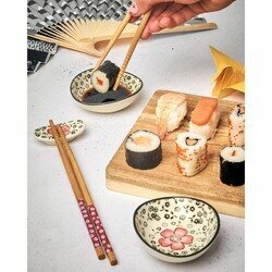 Zestaw do sushi dla 4 os. Tadar Pink miseczki, pałeczki i podstawki pod pałeczki