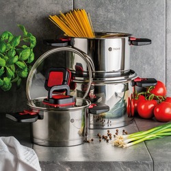 Zestaw garnków ze składanymi uchwytami Tadar Evocook 6 elementów