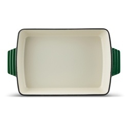 Brytfanna żeliwna emaliowana Konighoffer 39 x 23 x 7 cm zielona