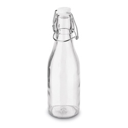 Butelka szklana z klipsem Tadar 250 ml okrągła