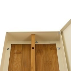 Chlebak stalowy dwupoziomowy Konighoffer Artesano 38 x 18 x 23 cm kremowy