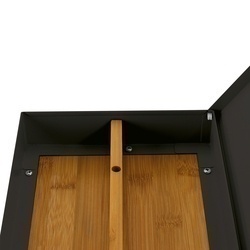 Chlebak stalowy dwupoziomowy Konighoffer Artesano 38 x 18 x 23 cm czarny