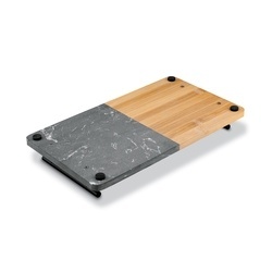 Deska do serwowania przekąsek marmur bambus z uchwytami Starke Pro 35 x 20 cm