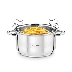 Garnek nierdzewny do frytek z sitkiem i pokrywką Konighoffer Faro 4,7 l