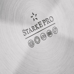 Garnek wysoki ze stali nierdzewnej z pokrywką Starke Pro Aveiro 17 l