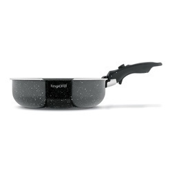 Komplet patelni głębokich z odpinaną rączką Konighoffer Spinel Black 20 / 24 / 28 cm indukcja