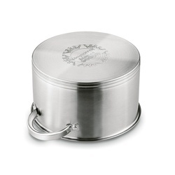 Zestaw nierdzewnych garnków na indukcję Konighoffer Petra 8 elementów